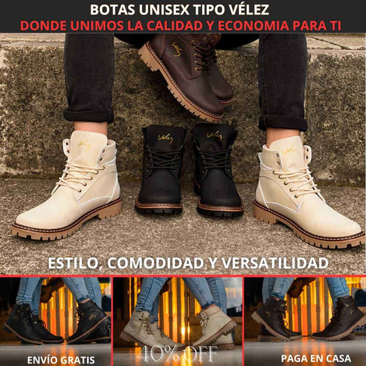 Botines Unisex Premium - Base cuero.